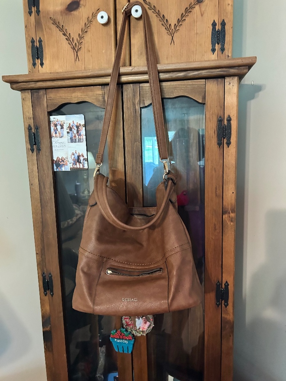 Gussacci leather hand bag